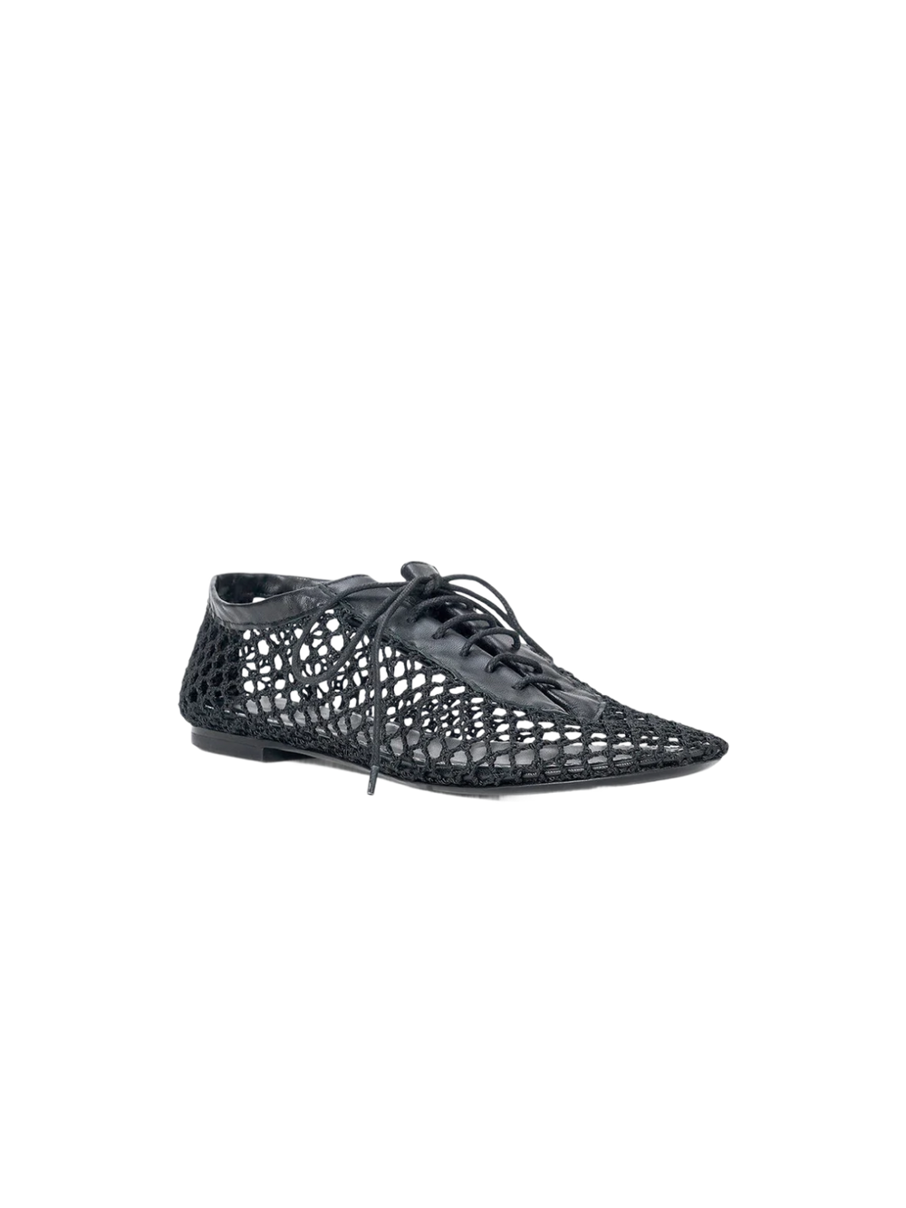 Kit Lace Up Flat - Black