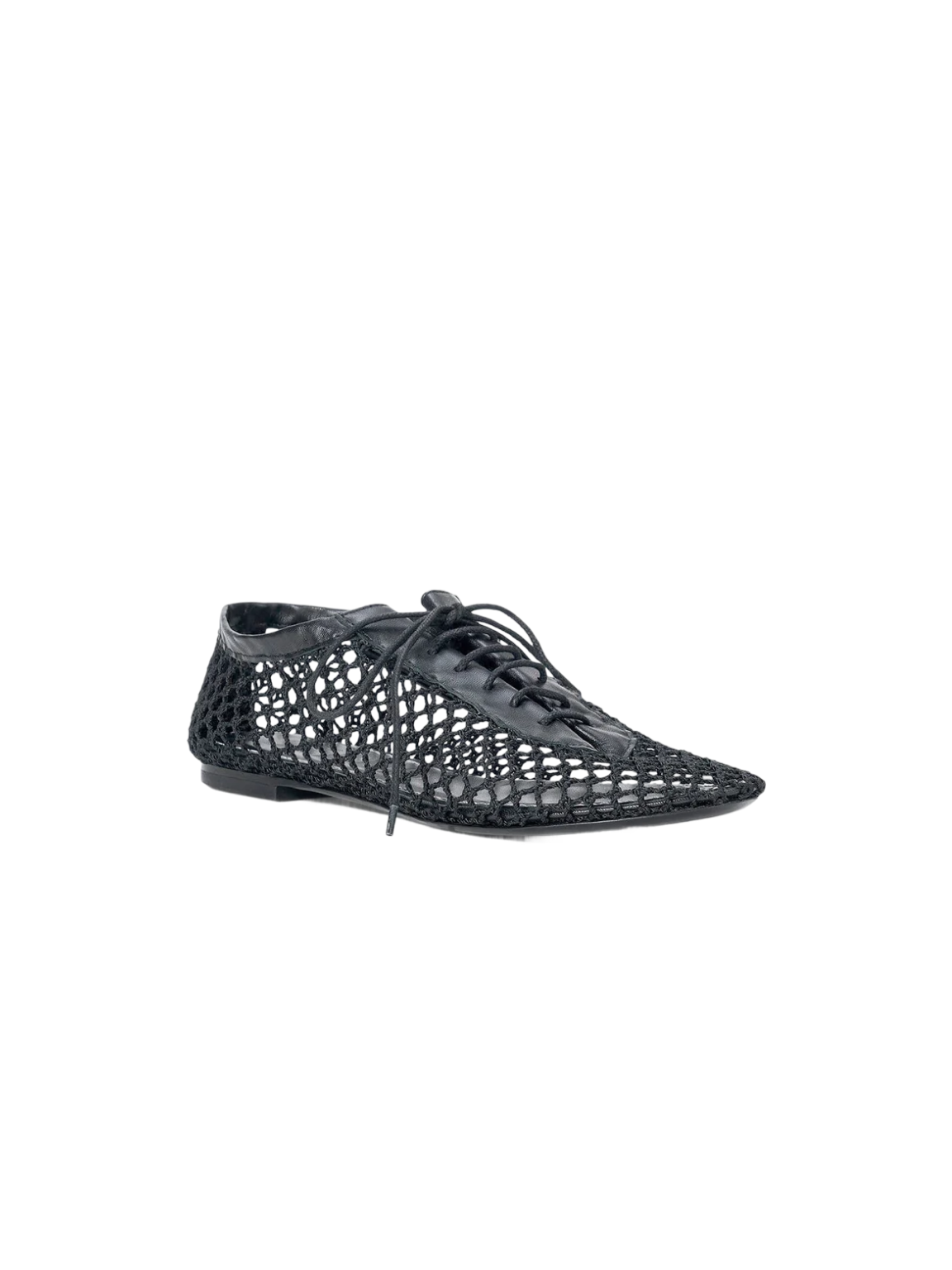 Kit Lace Up Flat - Black