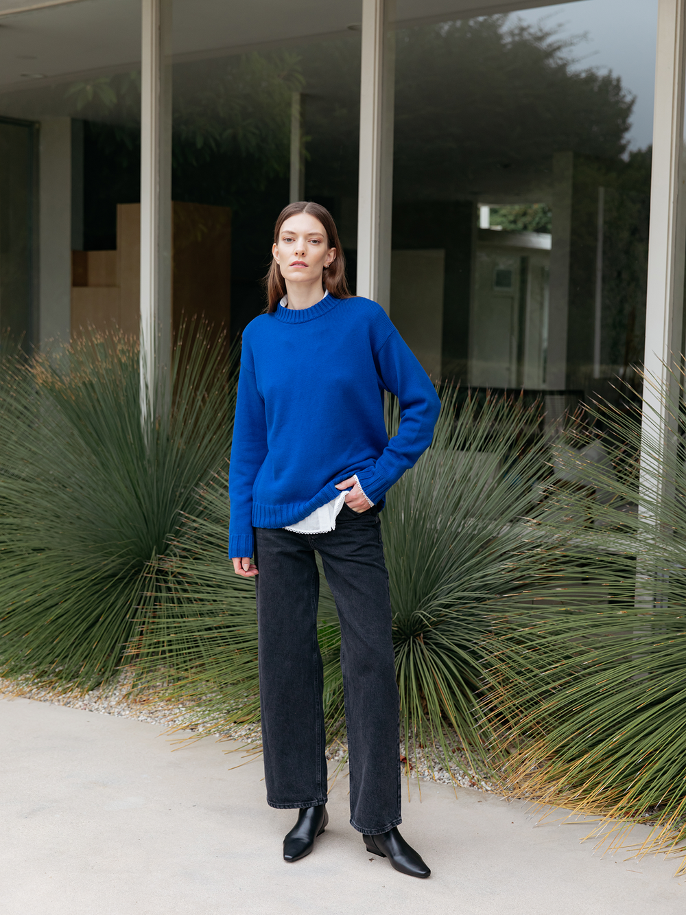 The Cotton Cashmere Crewneck Sweater