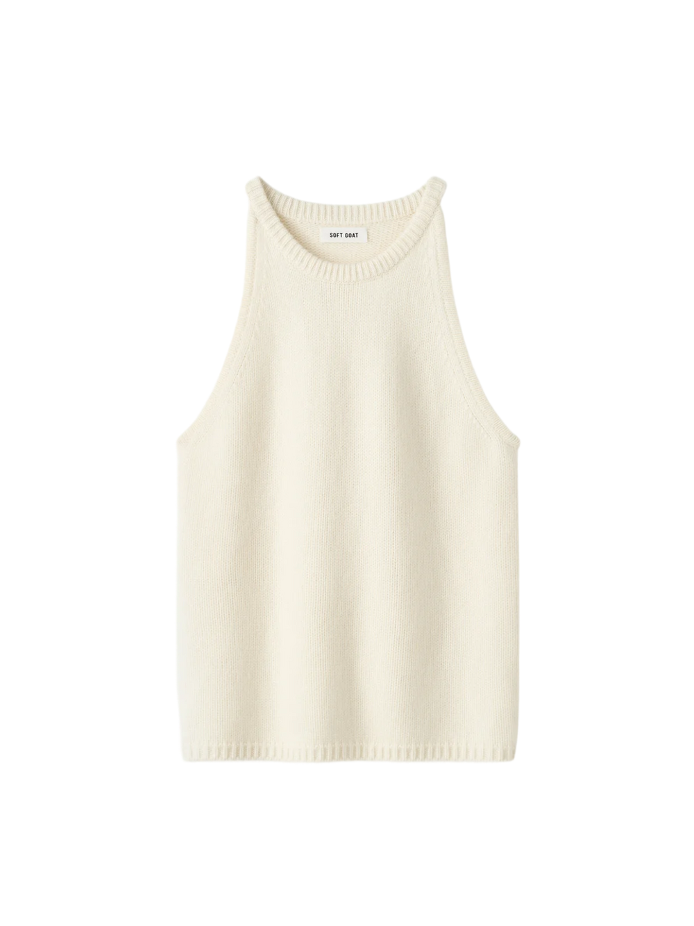Cashmere Singlet - Feather White