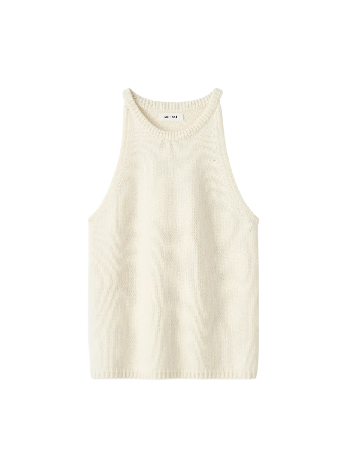 Cashmere Singlet - Feather White