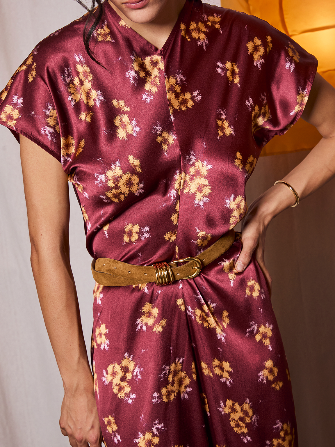 Hollyhock Suede Belt