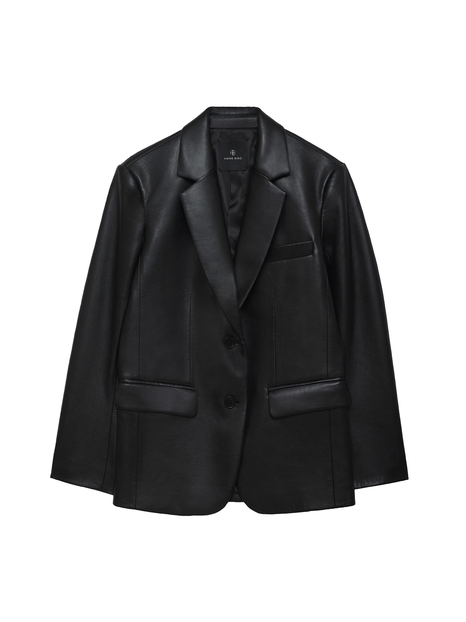 Classic Blazer - Recycled Black Leather