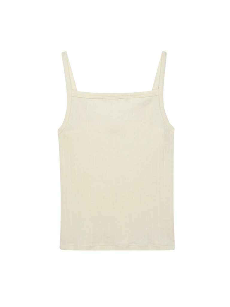 The Pointelle Square Neck Tank